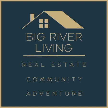 Logo for Big River Living, a real estate brand.